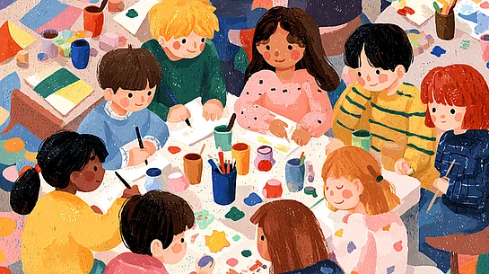 Kinder Malen